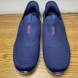 Skechers Womens Go Walk Slip-ins Air Cooled Memory Foam  Navy Size 9.5 SN 124569